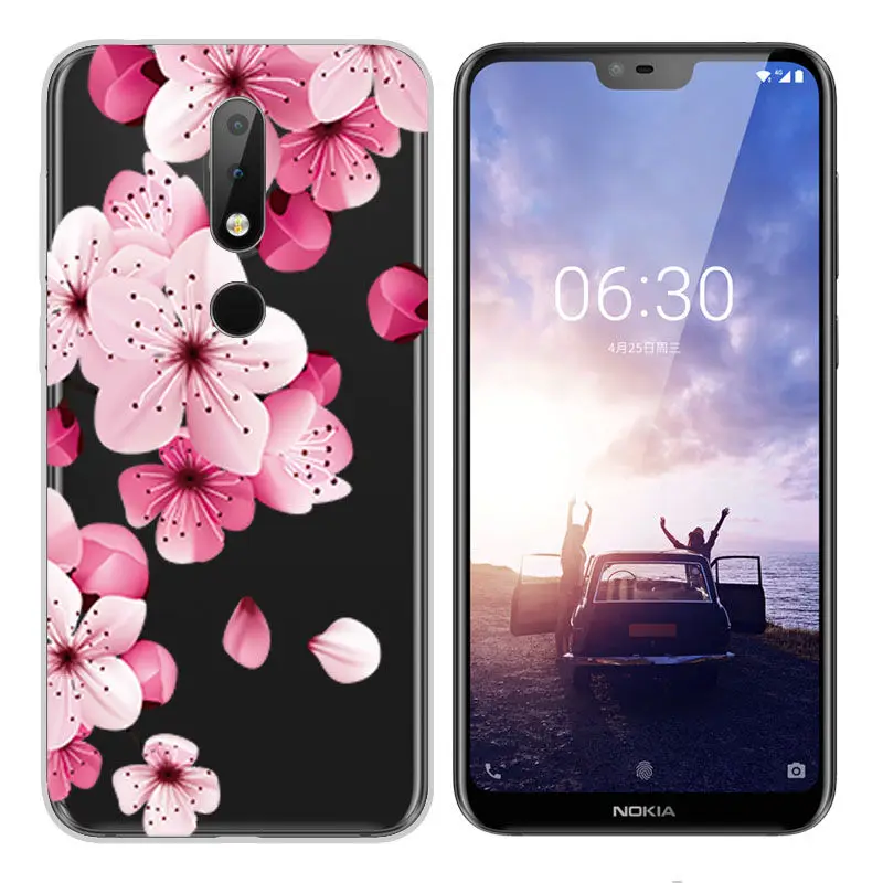 Модный Мягкий Силиконовый ТПУ чехол для Nokia 2 3 5 6 7 2017 X6 2018 окрашенный 8 1 |