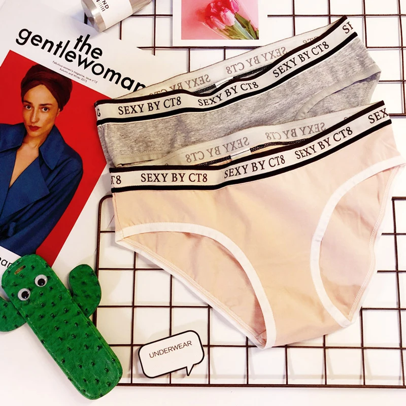 SP & CITY спортивный стиль с буквенным рисунком хлопковое женское нижнее белье