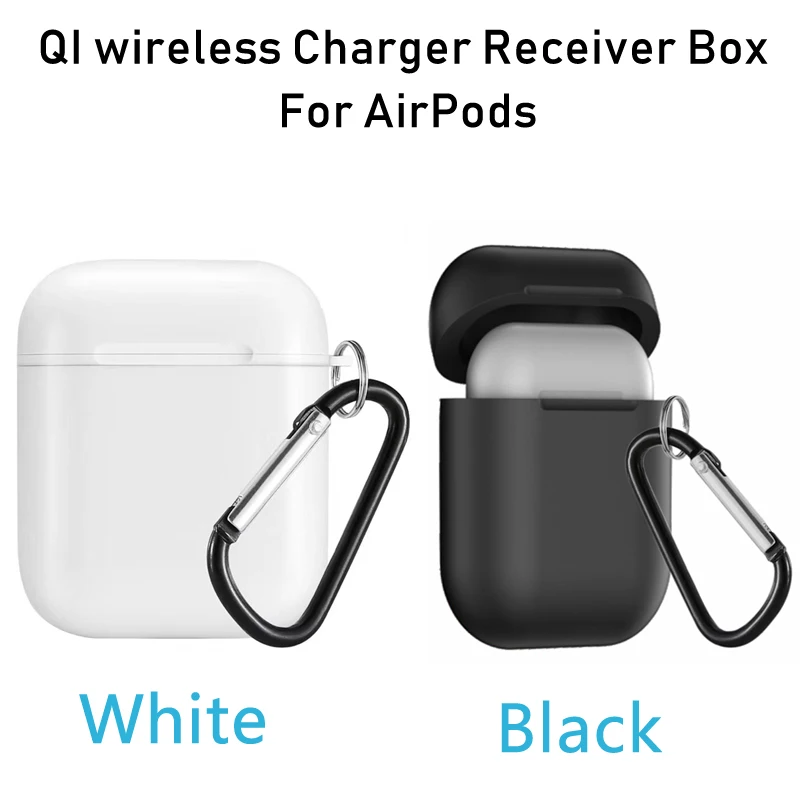 AirPods Receiver Box QI Беспроводное зарядное устройство База AirPower коврик для iPhone X 8 plus XR XS 11 Pro Max Apple AirPods Watch 3 2 4 Быстрая Беспроводная зарядная подставка - Тип штекера: AirPods Receiver Box