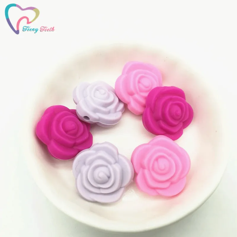 9 шт. Силиконовые розы для прорезывания зубов|Бусины| |