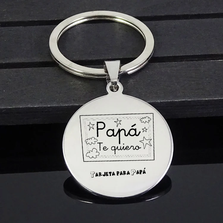 Брелок для ключей &quotTE quiero papa&quot брелок ювелирный лучший подарок на день папы