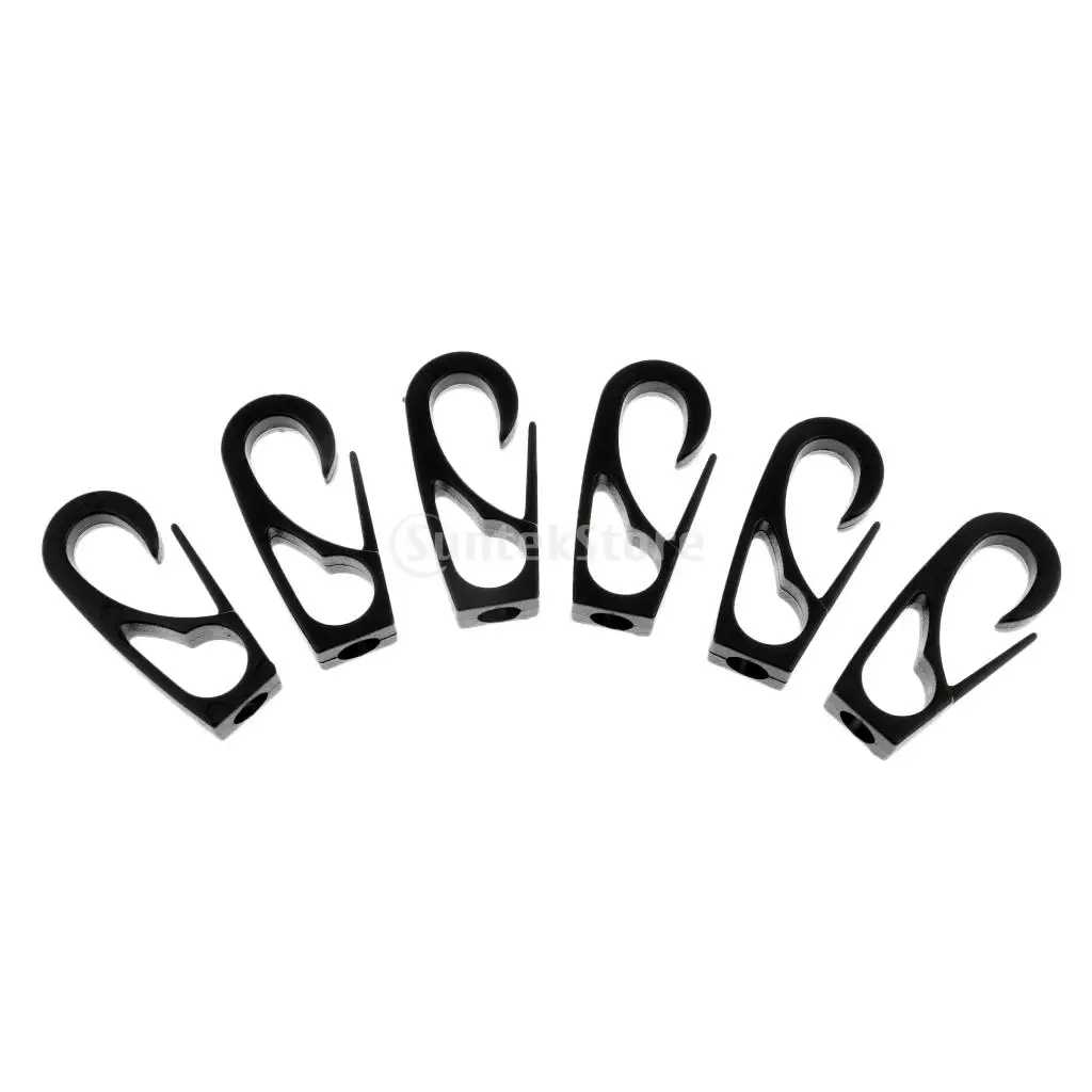 6 Pieces Durable Nylon 6mm Shock Cord Bungee Rope Snap Clip Hooks for Kayak Canoe Boat Dinghy Paddle Fishing Rod Leash | Спорт и
