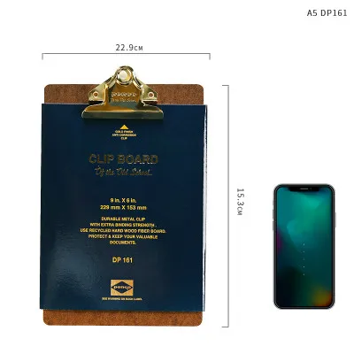 A5 DP161 A4 A5 папка для файлов буфер обмена блокнот для письма доска для письма зажим винтажный металлический зажим для меню держатель для документов школьные офисные канцелярские принадлежности - Цвет: A5 DP161
