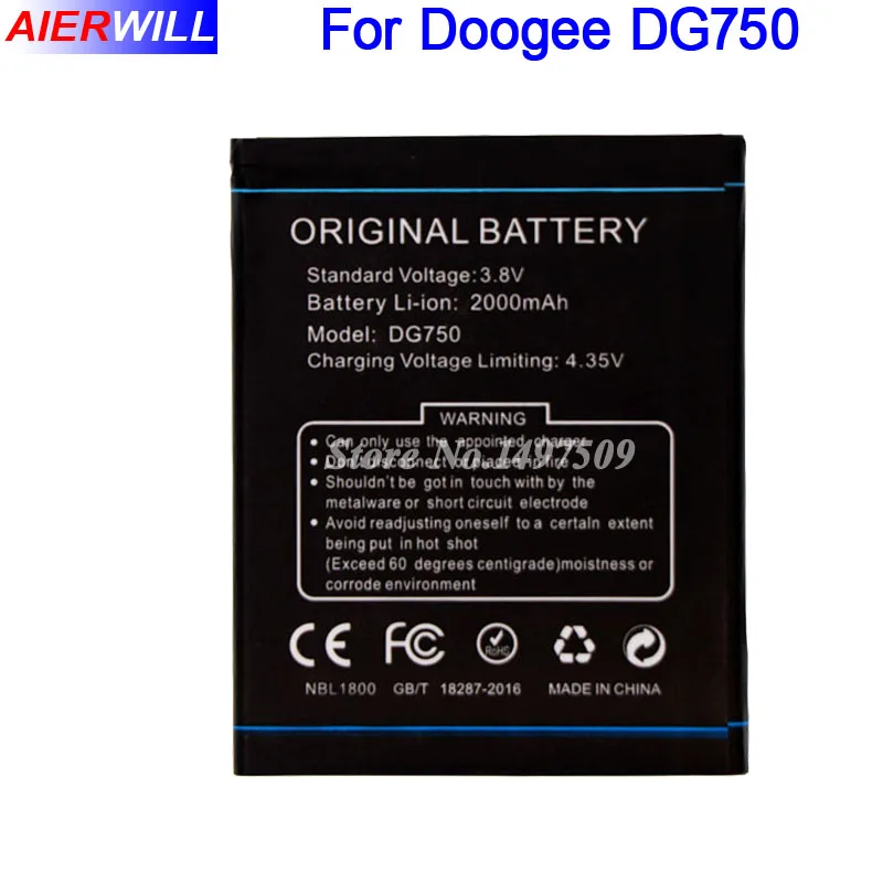 Аккумулятор Для DOOGEE DG750 батарея для IRON BONE 2000 мАч|battery for doogee|doogee dg750 batterydg750 battery |