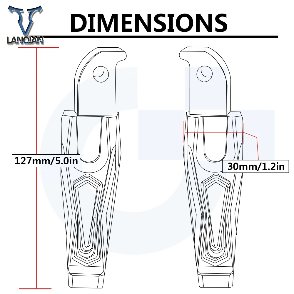 Motorcycle CNC Aluminum Folding Rearset Foot Pegs Rear Passenger Pedals Footrests For Yamaha MT07 MT 07 MT-07 TMAX 530 | Автомобили и