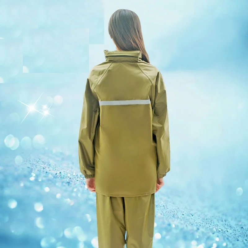 Новый Уличный холщовый желтый дождевик и брюки спортивная одежда для верховой