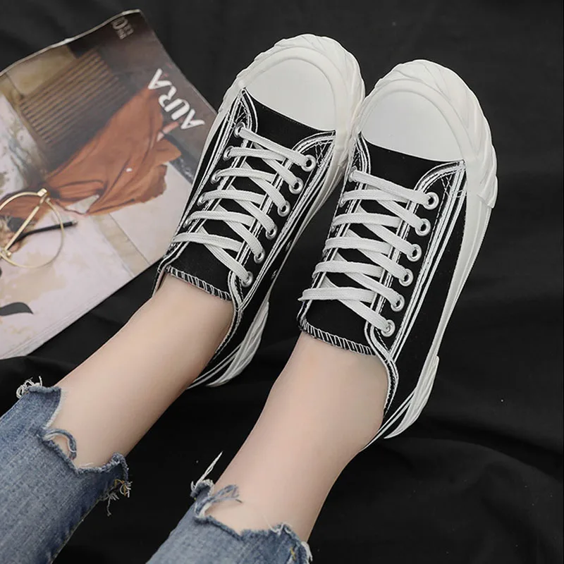 Новая Корейская парусиновая Обувь На Шнуровке со светоотражающими светящимися