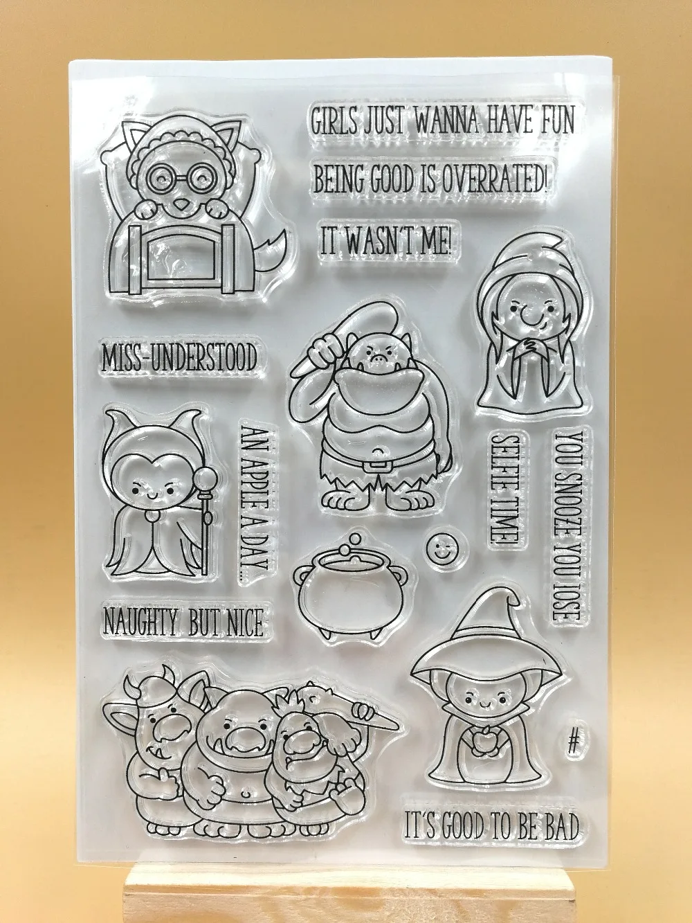 Прозрачная силиконовая печать волшебницы из сказки/печать для