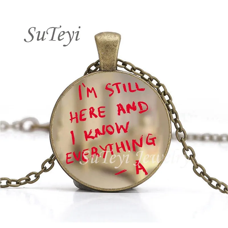 Новинка медная цепочка SUTEYI с логотипом pretty little liars чокер для женщин массивное