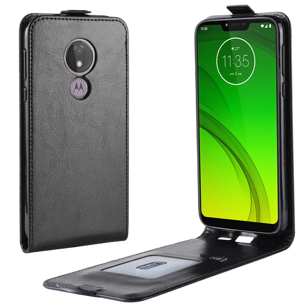 100 шт./лот для MOTO G7 plus флип 64 зернистый кожаный ТПУ чехол G6 E5 play power Европейская