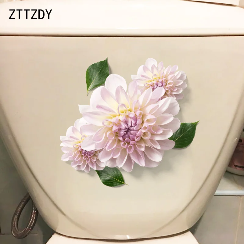 ZTTZDY 22 1*20 5 см Красивые цветы Мода наклейка для сиденья унитаза домашняя спальня