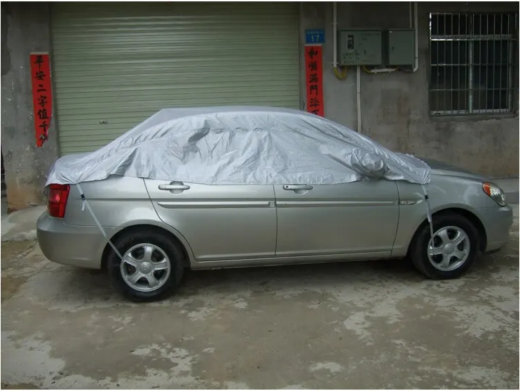 Prevent Heat Cold Sun Rain Snow Half Car Cover PVC Coating Size XL 335 * 150cm | Автомобили и мотоциклы