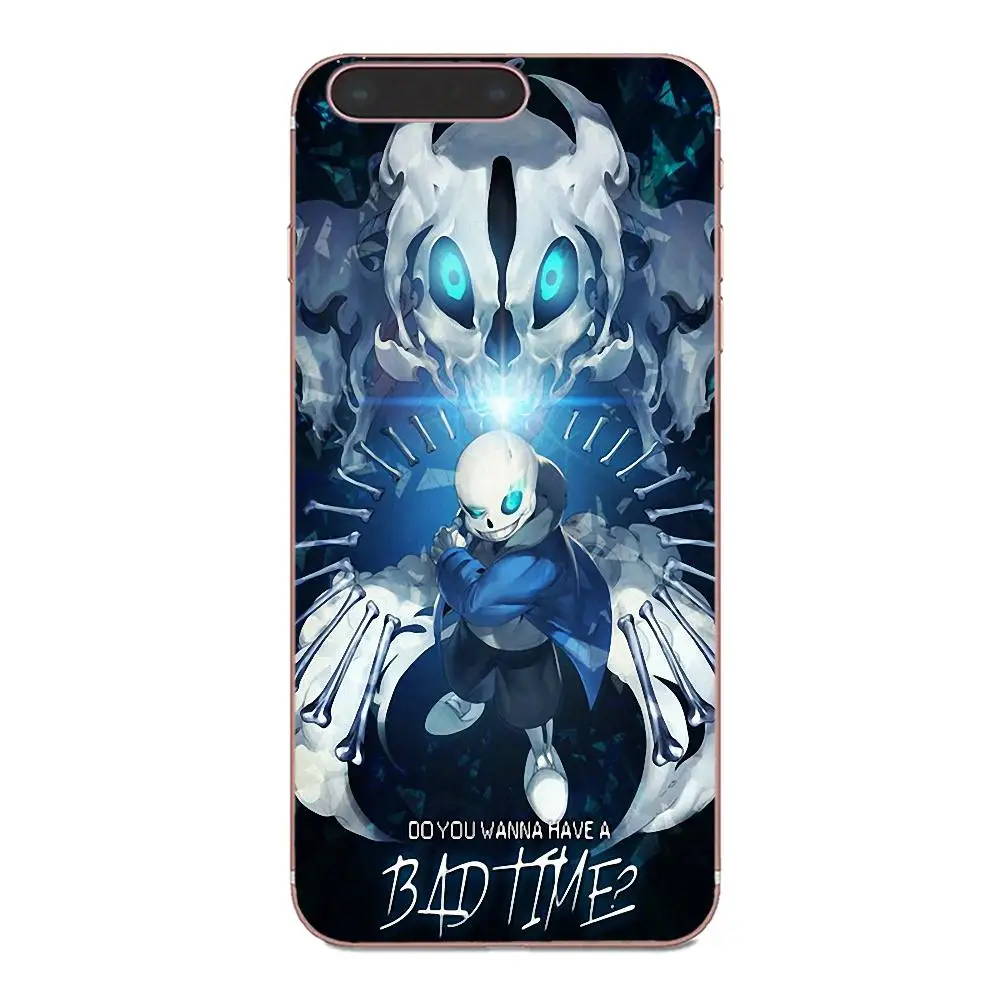 Мягкий чехол из ТПУ для Sony Xperia Z Z1 Z2 Z3 Z4 Z5 compact Mini M2 M4 M5 T3 E3 E5 XA XA1 XZ Premium Undertale Sans |