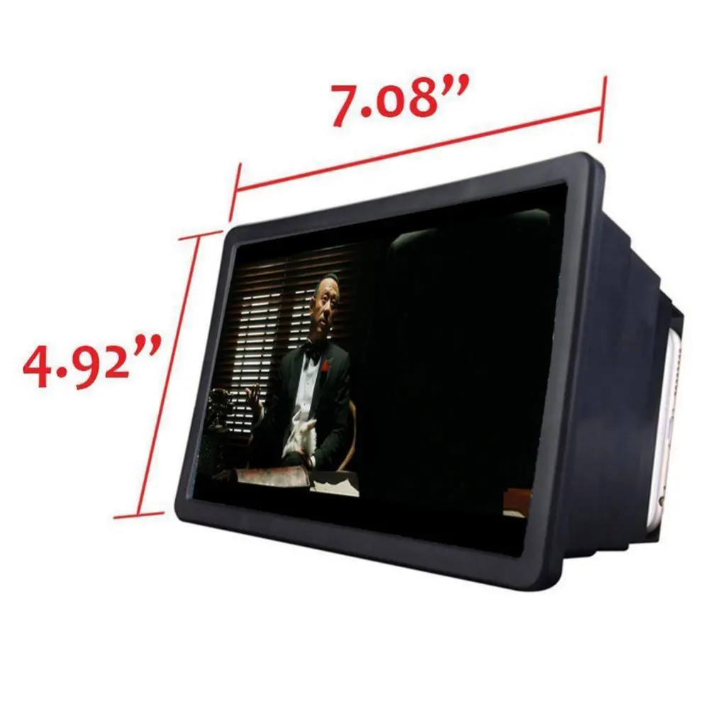KISSCASE мобильный телефон 3D экран усилитель увеличительное HD Подставка для видео