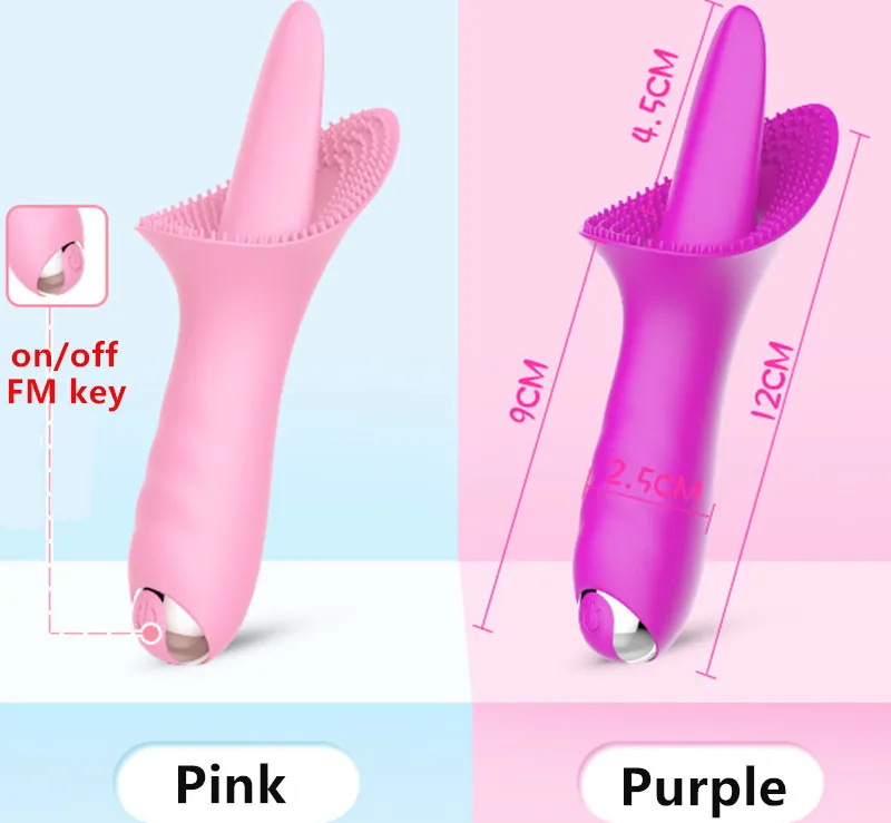 Перезаряжаемый 10 скоростной вибратор для лизания языка точки G интимные игрушки