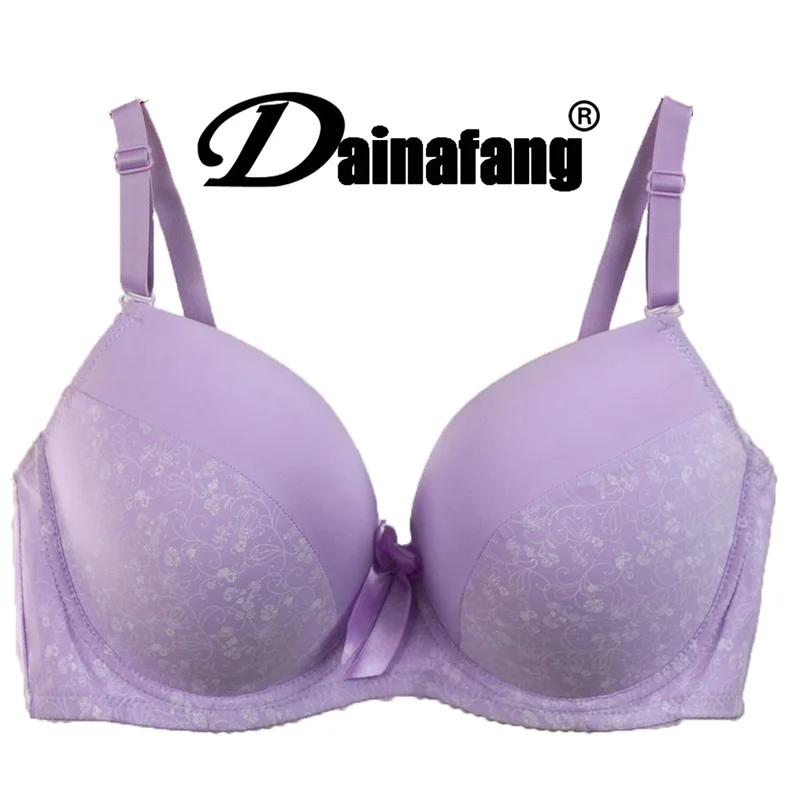 Очень дешево! Размеры 40 46 D DD E Cup Женские Фиолетовые Бюстгальтеры тонкие