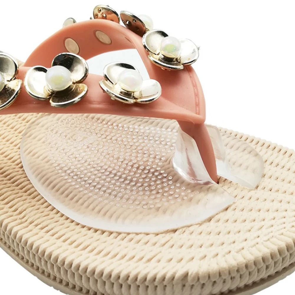 1 пара невидимых флип флопов сандалии для ног силиконовые противоскользящие