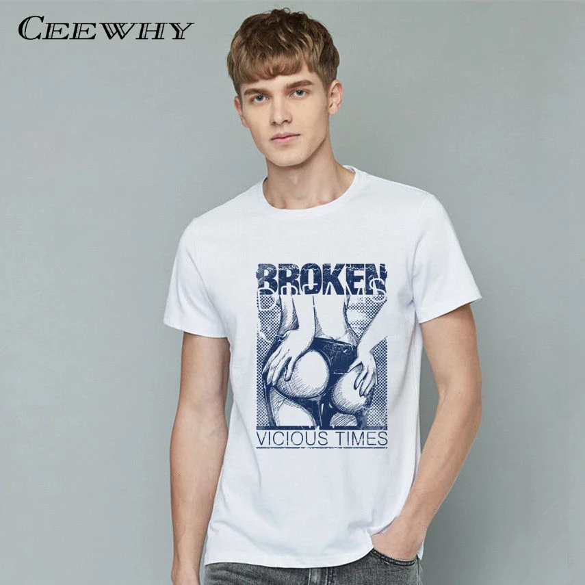 Ceewhy Новинка Butt Футболка с принтом Для мужчин компрессионная хип-хоп смешные