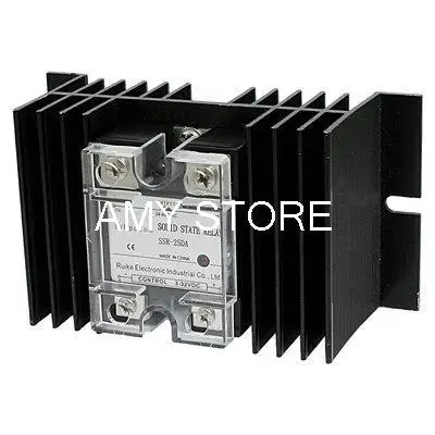 

DC В AC 3-32VDC 24-480VAC твердотельные реле SSR 25A SSR-25DA + теплоотвод