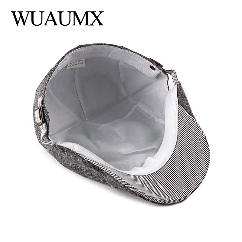 Летние береты Wuaumx мужская Тонкая кепка газетчика мужские и женские кепки