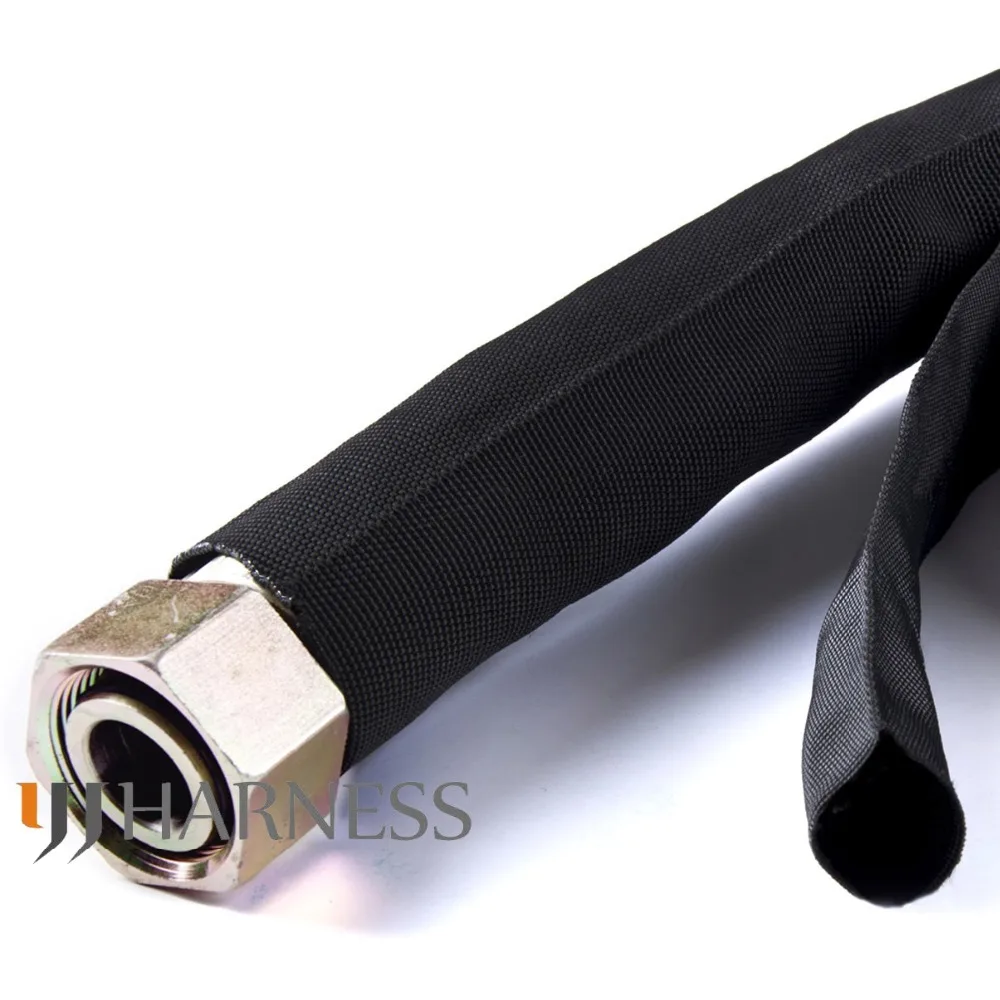 1 meter Wear-resistant flame retardant nylon Protective Sleeve Sheath Cable Cover Welding Tig Torch Hydraulic Hose