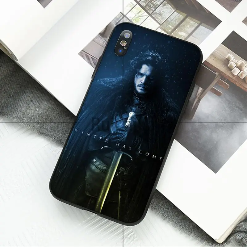 Чехол для телефона Ruicaica Game Of Thrones Finale из мягкого силикона черного цвета Apple iPhone 8 7 6