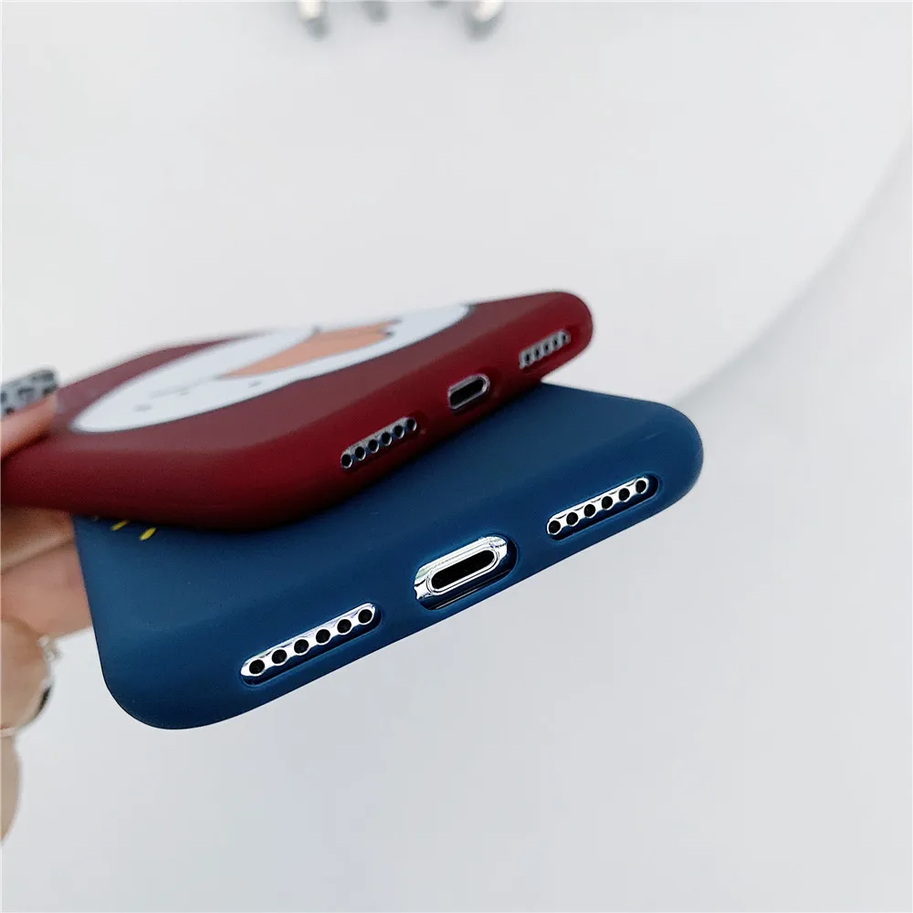Для IPhone 7 Чехол рельеф Мода милый утка матовый чехол для X XS Max XR 6 S 8 плюс мягкий
