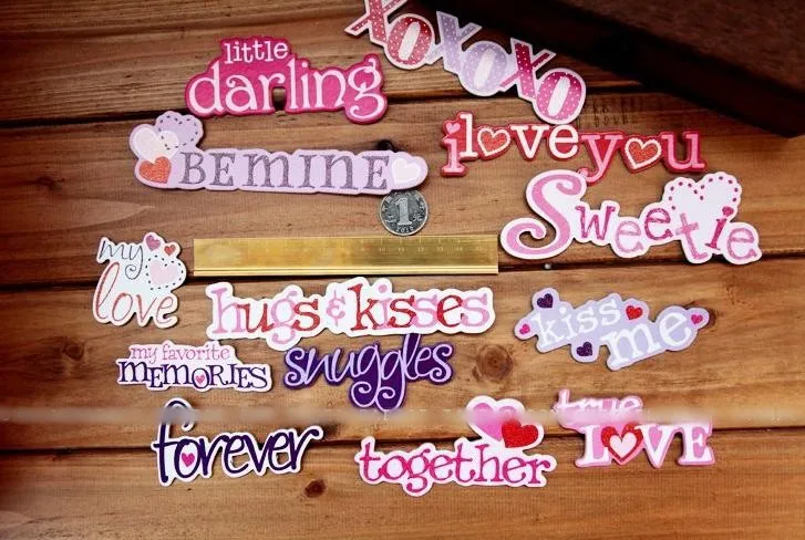Cardboard Diy Scrapbooking Chipboard Letter Sticker Paper Crafts Photo Album Party Chiildren Wedding Gift Decoration