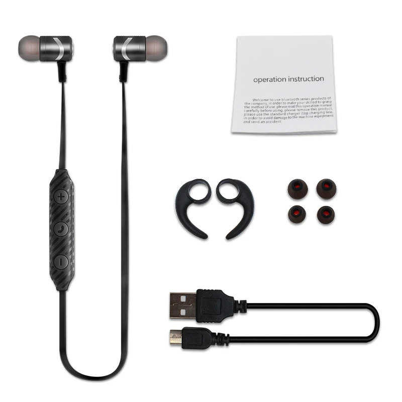 IBesi L08 спортивные Bluetooth наушники Магнитная металлическая беспроводная гарнитура