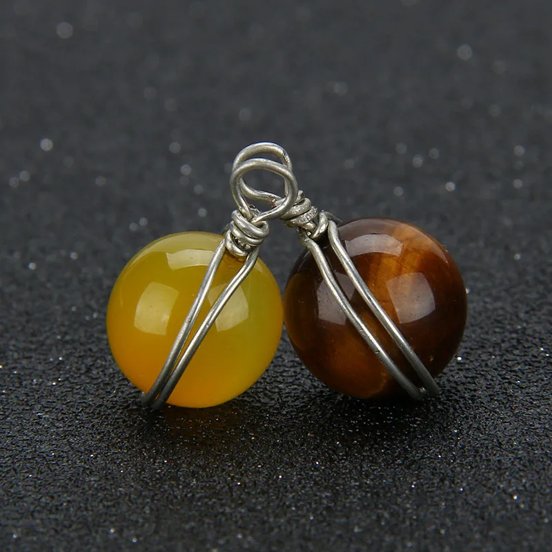 2018 модное ожерелье с подвеской из натуральных бусин женское камня