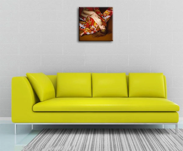 Картина на холсте красная картина маслом стену|art of|oil paintinglady oil painting |