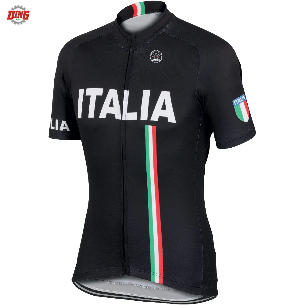 Итальянская брендовая команда ITALIA черный комплект для велоспорта ropa Ciclismo для мужчин с коротким рукавом велосипедная одежда Комплект Джерси комбинезон шорты волосипедный костюм