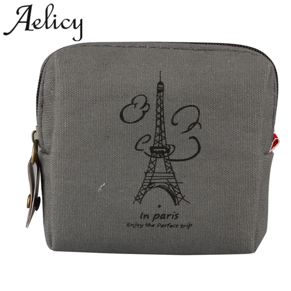 Новинка 2018 Ретро стиль Париж женские кошельки с памятью мини Дамский кошелек