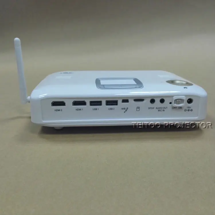 Портативный Проектор для Домашнего Кинотеатра 3D 4 К Android Dual Wifi Сенсорная Панель