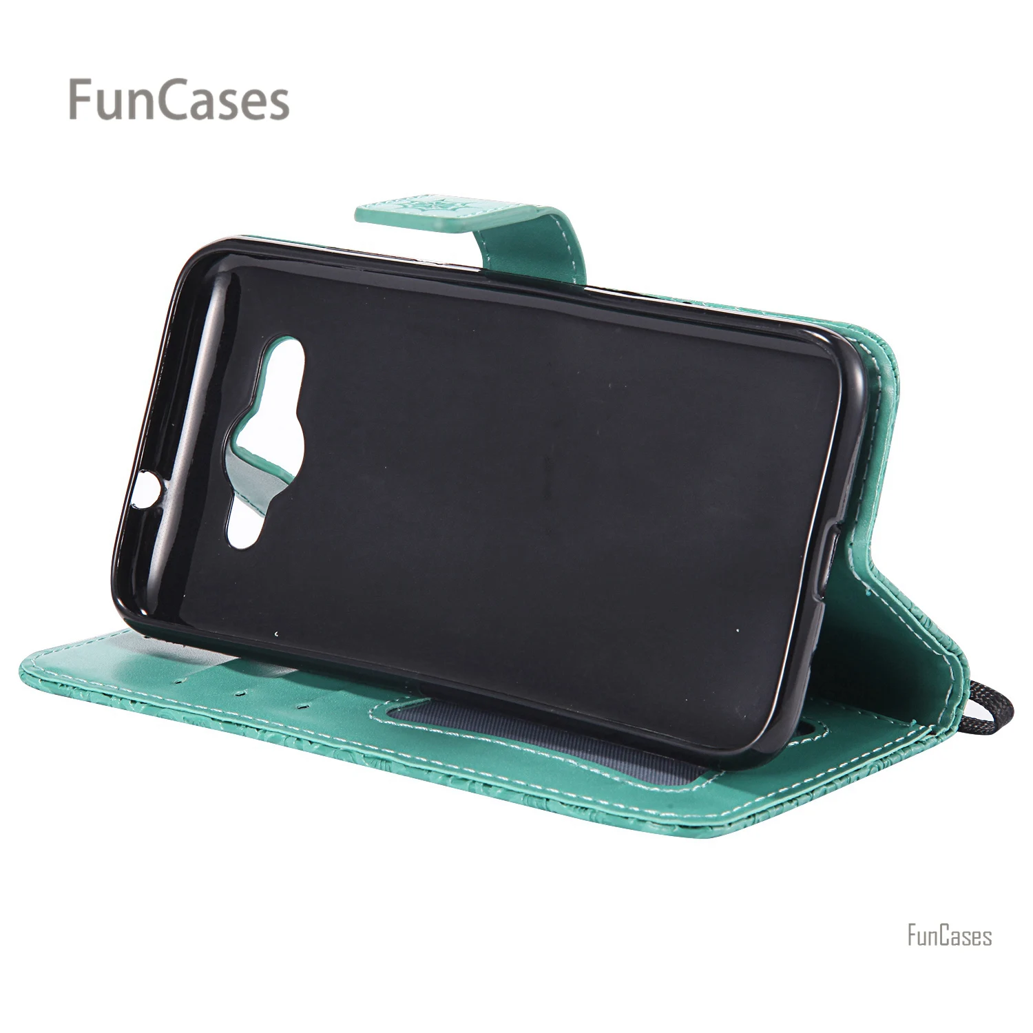 В виде вьющегося стебля с цветами чехол на магнитном замке покрытие huawei Y3 2017 из