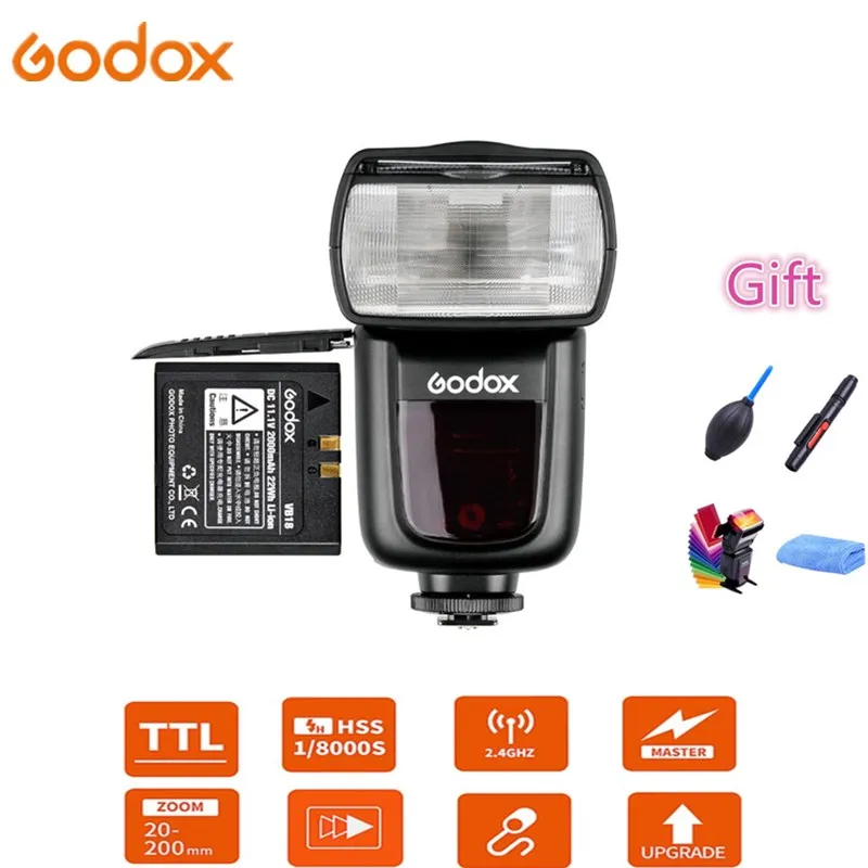 Godox Ving V860II S N C F O Вспышка Speedlite TTL HSS Li Battery для Sony Nikon Canon Olympus Fujifilm|Фотовспышки| |