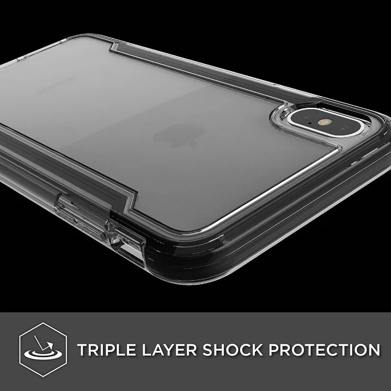 Чехол для телефона X Doria iPhone XR XS Max прозрачный чехол защиты в стиле милитари