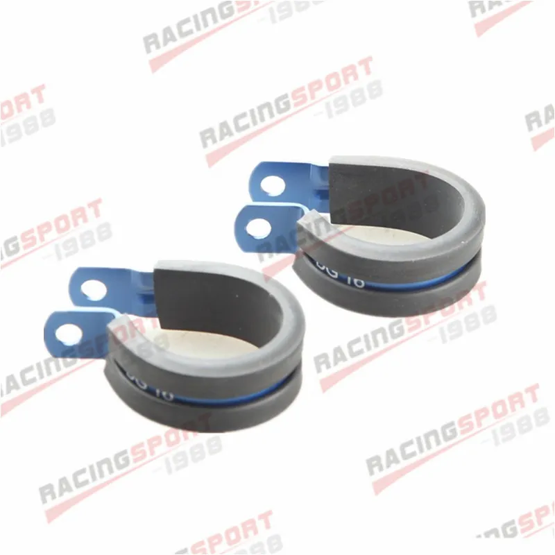 

2PCS Aluminum Rubber Cushioned Clamp ID 31.8mm AN18 Racing Vacuum Blue
