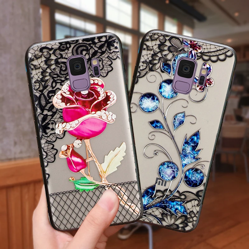 YueTuo чехол для samsung Galaxy S9 Plus S 9 S9Plus роскошный 3d Жесткий Чехол мобильного телефона с