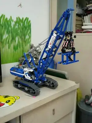 New MOC 1401Pcs Genuine Technic Mechanical The Crawling Crane Set Building Blocks Bricks Educational Lepins Chritsmas Toys | Игрушки и