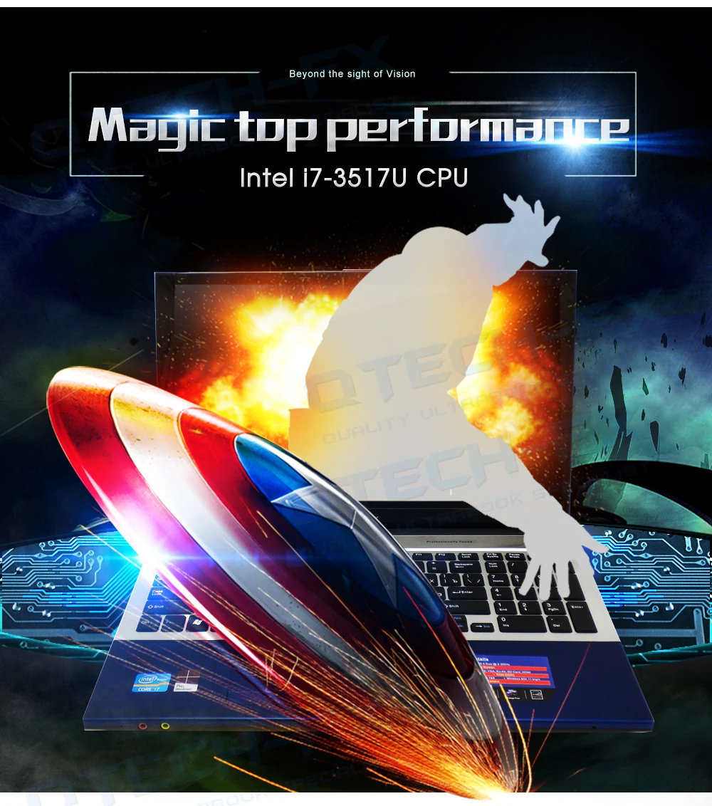 I7 игровой Тетрадь 15," 8 GB Оперативная память SSD 256 GB/64G+ 750G/1 ТБ для жесткого диска DVD ноутбук в металлическом корпусе Бизнес арабский azerty-клавиатура с испанским и русским языками