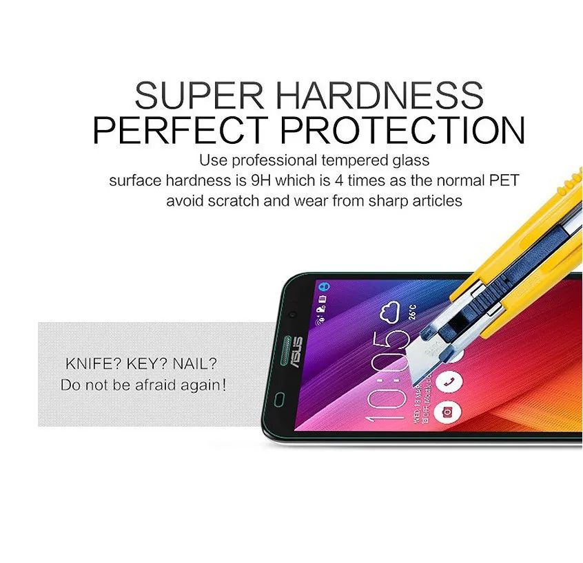 Взрывозащищенное Закаленное Стекло 9H 0 26 мм для Asus Zenfone 5 zenfone5 A500CG A501CG Lite A502CG