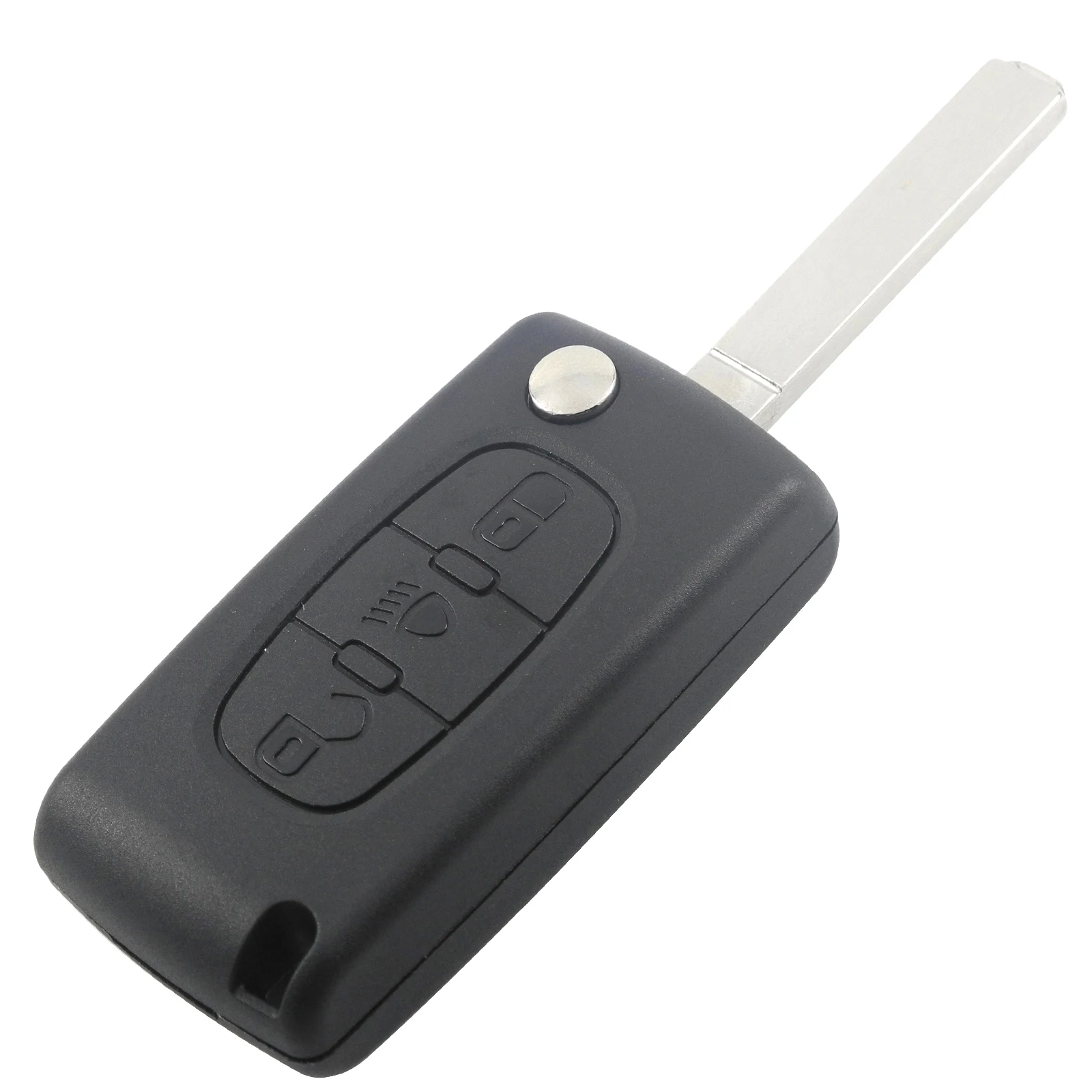 Удаленное Ключи брелок для ключей с кожаной крышкой чехол peugeot 307 308 407 408 807 партнер