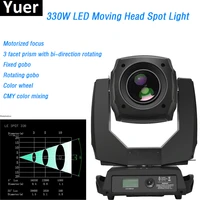 2018 best price 330w led moving head spot stage lighting copy clay paky top quality 3 facet prism 30 dmx channels dj disco bar