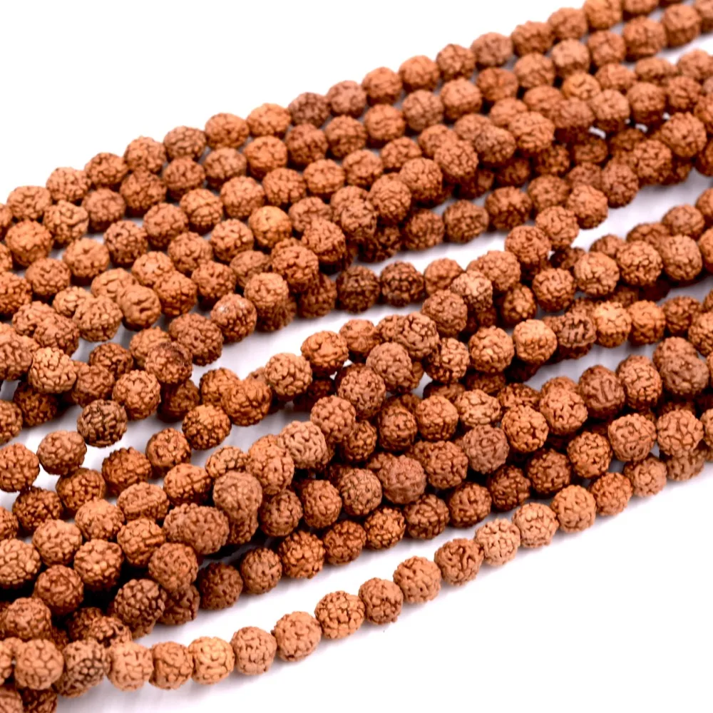 8 мм бусины Rudraksha Rudraksh Mukhi свободные для медитации йоги оптовая продажа Лот из 108|8mm