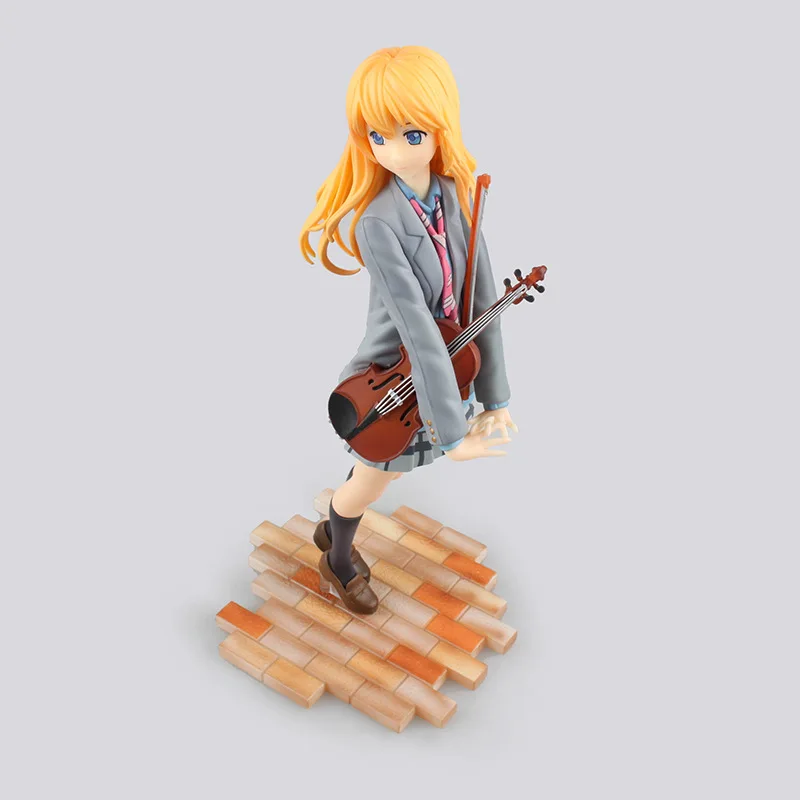 Аниме ваша лежа в апреле Miyazono Kaori ПВХ фигурка Коллекционная модель кукла игрушка
