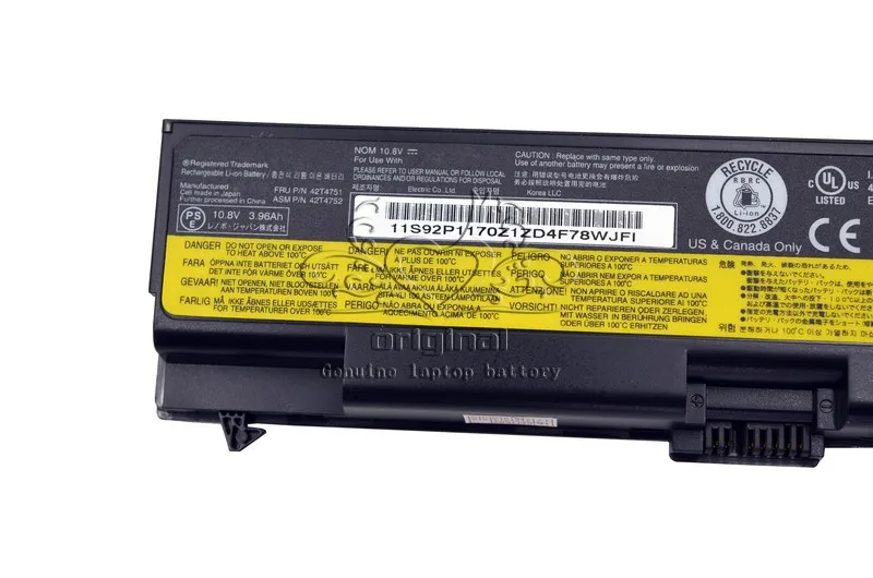 Оригинальный аккумулятор JIGU для ноутбука Lenovo ThinkPad Edge 14 15 E400 E420 E425 E500 E520 E525 W500 E40 E50