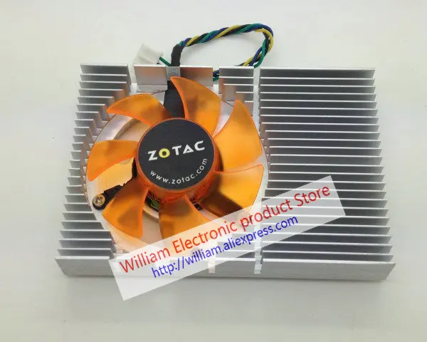 Для ZOTAC 9400gt geforce 9500 GT видеокарта кулер вентилятор охлаждения шаг 43 мм FONSONING - Цвет лезвия: 4 Lines
