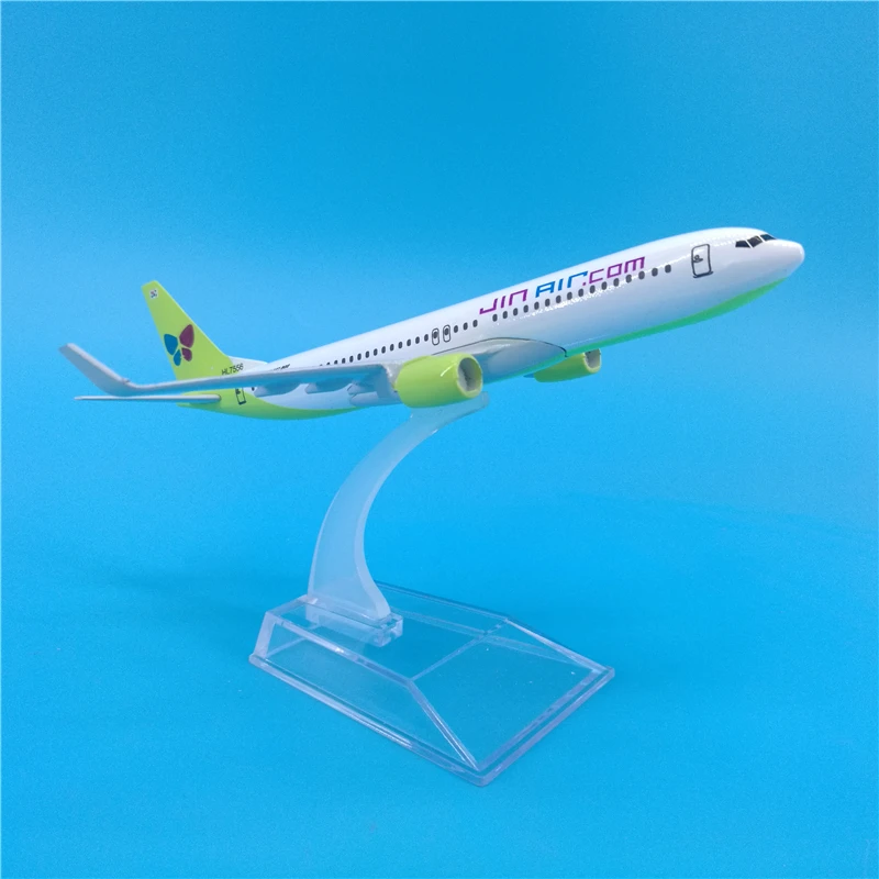 16 см Корея настоящие авиалинии Boeing 737 модель самолета из сплава Подарочная