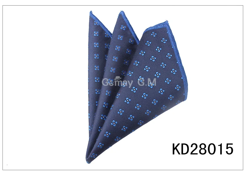 KD28015 Цветочный жаккардовые Для мужчин платок для подарка винтажные носовые платки Свадебный кармашек Полотенца платок для мужской костюм полотенце для сундуков 24x24 см - Цвет: KD28015